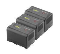 Batterie 3400 MAh avec Indicateurs De Charge, Compatible avec Les Modèles Sony BP U30, U35, U60, U90, XDCAM EX, PMW 100, 150, 160, 200, PMW EX1 Et EX3.(3 Pcs Battery)