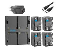 Batterie 3400mAh BP-U30 BP-U35 Ou Chargeur Rapide PD 60W, Compatible avec Sony, for XDCAM EX PMW 100 150 160 200 PMW EX1 EX3 BP U30 U60 U90(4BatteryWithCharger)