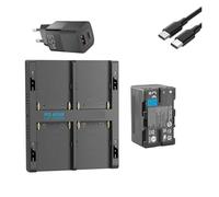Batterie 3400mAh BP-U30 BP-U35 Ou Chargeur Rapide PD 60W, Compatible avec Sony, for XDCAM EX PMW 100 150 160 200 PMW EX1 EX3 BP U30 U60 U90(1BatteryWithCharger)