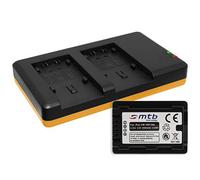 Batterie [3560mAh] + Double Chargeur (USB) pour VW-VBT380 / Panasonic HC-VX989... / HC-W570, W850, WX979... v. liste! avec Infochip (avec Affichage du Niveau de Batterie restant!)