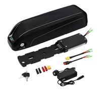 Batterie 36V 13Ah pour Vélo Électrique avec Chargeur Et BMS, Verrouillage De Sécurité, Plaque De Base À 4 Broches, Batterie Pliable pour Vélo Électrique, sans Port USB 36V 13Ah