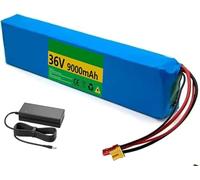Batterie 36V 9Ah pour Scooter Électrique Et Vélo Électrique, Batterie Lithium 36Vavec Chargeur pour Scooter Et Vélo Électrique (36V 9Ah, XT60)