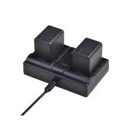 Batterie 3900 MAh VW-VBT380 VBT380 VW-VBT190 + Double Chargeur USB, Compatible avec Panasonic, for HC-V720, HC-V727, HC-V730, HC-V750, HC-V760, HC-V770.(2Pcs Set)