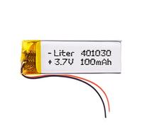 Batterie 401030 LiPo 3.7V 100mAh 0.37Wh 1S 5C Liter Energy Battery pour l'électronique Rechargeable Téléphone Portable Smartwatch GPS - Ne Convient Pas à la Radiocommande 32x10x4mm (100mAh|401030)