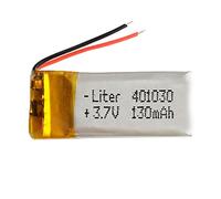 Batterie 401030 LiPo 3.7V 130mAh 0.481Wh 1S 5C Liter Energy Battery pour l'électronique Rechargeable Téléphone Portable Smartwatch GPS - Ne Convient Pas à la Radiocommande 32x10x4mm (130mAh|401030)