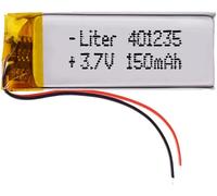 Batterie 401235 LiPo 3.7V 150mAh 0.555Wh 1S 5C Liter Energy Battery pour l'électronique Rechargeable Téléphone Portable Smartwatch GPS-Ne Convient Pas à la Radiocommande 37x12x4mm (150mAh401235)