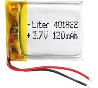 Batterie 401822 Lipo 3.7v 120mah 0.444wh 1s 5c Liter Energy Battery Pour L'électronique Rechargeable Téléphone Portable Lumière Led-Ne Convient Pas À La Radiocommande 24x18x4mm (120mah401822)