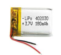 Batterie 402030 LiPo 3.7V 180mAh 0.666Wh 1S 5C Liter Energy Battery pour l'électronique Rechargeable Téléphone Portable Smartwatch GPS - Ne Convient Pas à la Radiocommande 32x20x4mm (180mAh|402030)