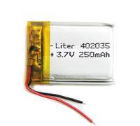 Batterie 402035 LiPo 3.7V 250mAh 0.925Wh 1S 5C Liter Energy Battery pour l'électronique Rechargeable Téléphone Portable Smartwatch GPS - Ne Convient Pas à la Radiocommande 37x20x4mm (250mAh|402035)