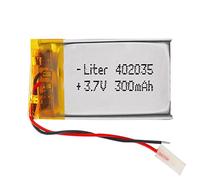Batterie 402035 LiPo 3.7V 300mAh 1.11Wh 1S 5C Liter Energy Battery pour l'électronique Rechargeable Téléphone Portable Smartwatch GPS - Ne Convient Pas à la Radiocommande 37x20x4mm (300mAh|402035)
