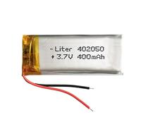 Batterie 402050 LiPo 3.7V 400mAh 1.48Wh 1S 5C Liter Energy Battery pour l'électronique Rechargeable Téléphone Portable Smartwatch GPS - Ne Convient Pas à la Radiocommande 52x20x4mm (400mAh|402050)