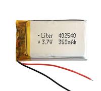 Batterie 402540 LiPo 3.7V 350mAh 1.295Wh 1S 5C Liter Energy Battery pour l'électronique Rechargeable Téléphone Portable Smartwatch GPS - Ne Convient Pas à la Radiocommande 42x25x4mm (350mAh|402540)