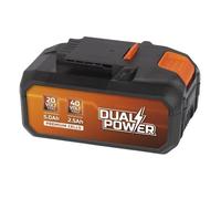 Batterie Dual Power POWDP9037 - pour Outils de Bricolage sans Fil de 20 V et 40 V - LED d'Indication de Puissance - Plateforme