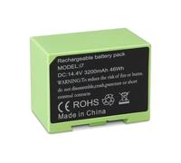 Batterie 4624864 ABL-D1 I7, Compatible avec Les Roomba séries E et I (I7+, 7150, 7550, I3, 3150, I3+, 3550, I4, 4150, I4+), 14,4 V, 3200 mAh