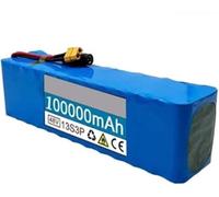 Batterie 48 V 100 Ah Pour Vélo Électrique, Avec Chargeur 54,6 V 2 A Et Carte De Protection BMS Pour Moteurs De 200 W, 350 W, 400 W, 500 W, 750 W Et 1000 W. 48V 100Ah,JST