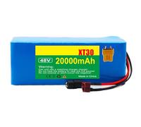 Batterie 48V 20 Ah 13S3P pour vélo électrique avec Chargeur BMS intégré pour Moteur de vélo électrique 200W-800W avec Chargeur 54.6V 2A XT30 Plug,48V 20Ah