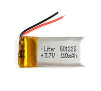 Batterie 501225 LiPo 3.7V 110mAh 0.407Wh 1S 5C Liter Energy Battery pour l'électronique Rechargeable Téléphone Portable Smartwatch GPS - Ne Convient Pas à la Radiocommande 27x12x5mm (110mAh|501225)
