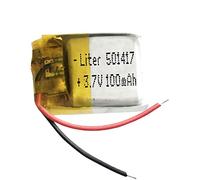 Batterie 501417 LiPo 3.7V 100mAh 0.37Wh 1S 5C Liter Energy Battery pour l'électronique Rechargeable Téléphone Portable Smartwatch GPS - Ne Convient Pas à la Radiocommande 19x14x5mm(100mAh|501417)
