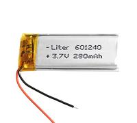 Batterie 501540 LiPo 3.7V 280mAh 1.036Wh 1S 5C Liter Energy Battery pour l'électronique Rechargeable Téléphone Portable Smartwatch GPS - Ne Convient Pas à la Radiocommande 42x15x5mm (280mAh|501540)
