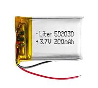 Batterie 502030 LiPo 3.7V 200mAh 0.74Wh 1S 5C Liter Energy Battery pour l'électronique Rechargeable Téléphone Portable Smartwatch GPS - Ne Convient Pas à la Radiocommande 32x20x5mm (200mAh|502030)