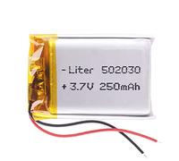 Batterie 502030 LiPo 3.7V 250mAh 0.925Wh 1S 5C Liter Energy Battery pour l'électronique Rechargeable Téléphone Portable Smartwatch GPS - Ne Convient Pas à la Radiocommande 32x20x5mm (250mAh|502030)