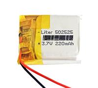 Batterie 502525 LiPo 3.7V 220mAh 0.814Wh 1S 5C Liter Energy Battery pour l'électronique Rechargeable Téléphone Portable Smartwatch GPS - Ne Convient Pas à la Radiocommande 27x25x5mm (220mAh|502525)