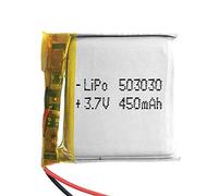 Batterie 503030 LiPo 3.7V 450mAh 1.665Wh 1S 5C Liter Energy Battery pour l'électronique Rechargeable Téléphone Portable Smartwatch GPS - Ne Convient Pas à la Radiocommande 32x30x5mm (450mAh|503030)
