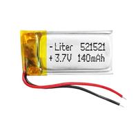 Batterie 521521 LiPo 3.7V 140mAh 0.518Wh 1S 5C Liter Energy Battery pour l'électronique Rechargeable Téléphone Portable Smartwatch GPS - Ne Convient Pas à la Radiocommande 23x15x5mm (140mAh|521521)