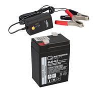 Batterie 6 V 4,5 Ah 20HR 10HR 5HR compatible 5Ah 4A + chargeur QB + A - Longue durée