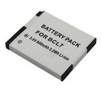 Batterie 600mAh pour Appareil Photo Panasonic DMC-F5 3,6V Li-ion Avizar Blanc Blanc