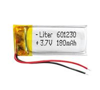 Batterie 601230 LiPo 3.7V 180mAh 0.666Wh 1S 5C Liter Energy Battery pour l'électronique Rechargeable Téléphone Portable Smartwatch GPS - Ne Convient Pas à la Radiocommande 32x12x6mm (180mAh|601230)