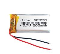 Batterie 601230 LiPo 3.7V 200mAh 0.74Wh 1S 5C Liter Energy Battery pour l'électronique Rechargeable Téléphone Portable Smartwatch GPS - Ne Convient Pas à la Radiocommande 32x12x6mm (200mAh|601230)