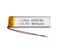 Batterie 601245 LiPo 3.7V 400mAh 1.48Wh 1S 5C Liter Energy Battery pour l'électronique Rechargeable Téléphone Portable Smartwatch GPS - Ne Convient Pas à la Radiocommande 47x12x6mm (400mAh|601245)
