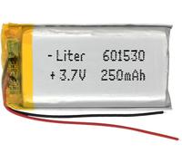 Batterie 601530 Lipo 3.7v 250mah 0.925wh 1s 5c Liter Energy Battery Pour L'électronique Rechargeable Téléphone Portable Smartwatch Gps-Ne Convient Pas À La Radiocommande 32x15x6mm (250mah601530)