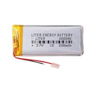 Batterie 602045 LiPo 3.7V 500mAh 1.85Wh 1S 5C Liter Energy Battery pour l'électronique Rechargeable Téléphone Portable Smartwatch GPS - Ne Convient Pas à la Radiocommande 47x20x6mm (500mAh|602045)