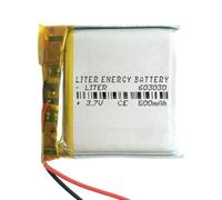 Batterie 603030 LiPo 3.7V 500mAh 1.85Wh 1S 5C Liter Energy Battery pour l'électronique Rechargeable Téléphone Portable Smartwatch GPS - Ne Convient Pas à la Radiocommande 32x30x6mm (500mAh|603030)