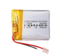Batterie 603048 LiPo 3.7V 900mAh 3.33Wh 1S 5C Liter Energy Battery pour l'électronique Rechargeable Téléphone Portable Smartwatch GPS - Ne Convient Pas à la Radiocommande 50x30x6mm (900mAh|603048)
