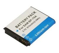 Batterie 670mAh pour Appareil Photo Samsung AQ100 3,7V Li-ion Avizar Blanc Blanc