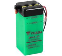 Batterie Yuasa pour Moto Yamaha 50 Fs1 E 1974 à 1976 6N4A-4D / 6V 4Ah