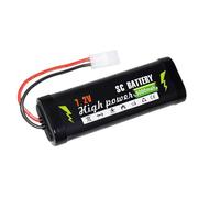 Batterie 7,2 V 3300 mAh/5000 mAh, compatible for SC, for jouets RC, voiture-citerne, avion, hélicoptère avec connecteurs, batterie rechargeable 7,2 V.(5000mAh 1pcs)