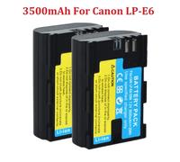 Batterie 7.2V LP-E6 LPE6 E6N 3500mAh pour appareils photo Canon pour EOS 5D Mark II 2 III 3 6D 7D 60D 60Da 70D 80D 90D DSLR pour EOS 5DS 2Pcs