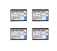 Batterie 7,4 V 2200 MAh LP-E10 LPE10 LP E10 for Appareil Photo Numérique - Compatible avec Canon 1100D, 1200D, 1300D, 2000D, 4000D, Rebel T3, T5, T6, Kiss X50, X70(4 Battery)