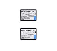 Batterie 7,4 V 2200 MAh LP-E10 LPE10 LP E10 for Appareil Photo Numérique - Compatible avec Canon 1100D, 1200D, 1300D, 2000D, 4000D, Rebel T3, T5, T6, Kiss X50, X70(2 Battery)