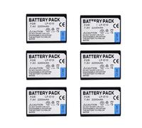 Batterie 7,4 V 2200 MAh LP-E10 LPE10 LP E10 for Appareil Photo Numérique - Compatible avec Canon 1100D, 1200D, 1300D, 2000D, 4000D, Rebel T3, T5, T6, Kiss X50, X70(6 Battery)