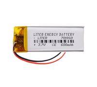 Batterie 701850 LiPo 3.7V 600mAh 2.22Wh 1S 5C Liter Energy Battery pour l'électronique Rechargeable Téléphone Portable Smartwatch GPS - Ne Convient Pas à la Radiocommande 52x18x7mm (600mAh|701850)