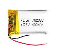 Batterie 702030 LiPo 3.7V 400mAh 1.48Wh 1S 5C Liter Energy Battery pour l'électronique Rechargeable Téléphone Portable Smartwatch GPS - Ne Convient Pas à la Radiocommande 32x20x7mm (400mAh|702030)