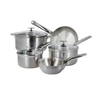 De Buyer Set de casseroles Alchimy de Buyer avec couvercle en verre 8 pièces