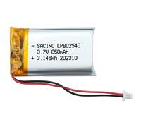 efaso Batterie 802540 3,7 V LiPo JST PH1.0 2P Compatible avec Sena 10S