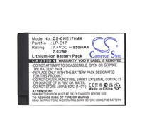Batterie 950mAh type LP-E17 LC-E17 LC-E17C Pour Canon EOS 200D 250D 750D 760D