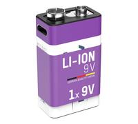 batterie 9V Lithium-Ion Bloc E USB-C Sécurité 1 Pièce